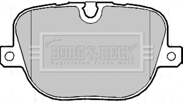 BORG & BECK stabdžių trinkelių rinkinys, diskinis stabdys BBP2215